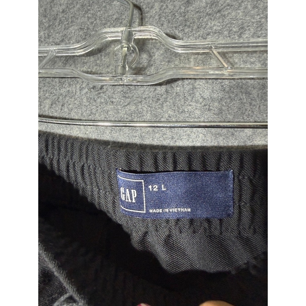 Gap Women Black Wool Blend Jogger Pants Size 12 Long Elastic Waist 534396-03 - Picture 3 of 9